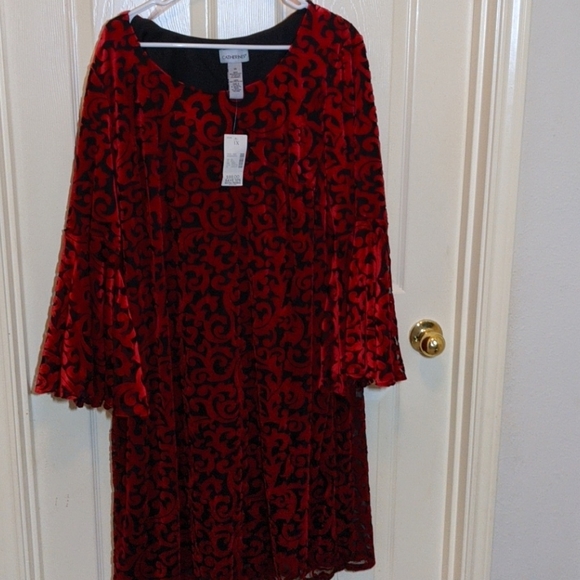 Catherines Dresses & Skirts - Velveteen 90s gothchic style dress (think Buffy)